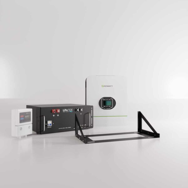 3kW Growatt Load Shedding Kit | 2560Wh LiFePO4 Battery