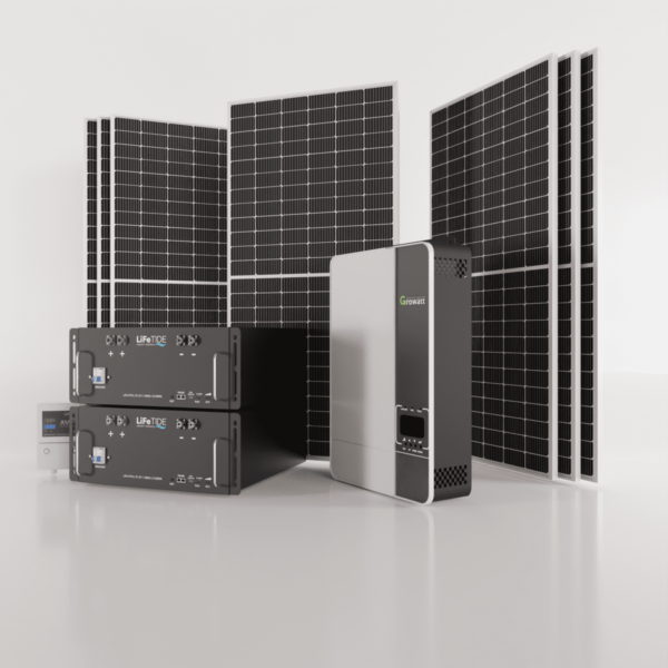 5kW Growatt Solar System 2x 5120Wh Batteries 5x 460W JA Solar Panels - Image 2